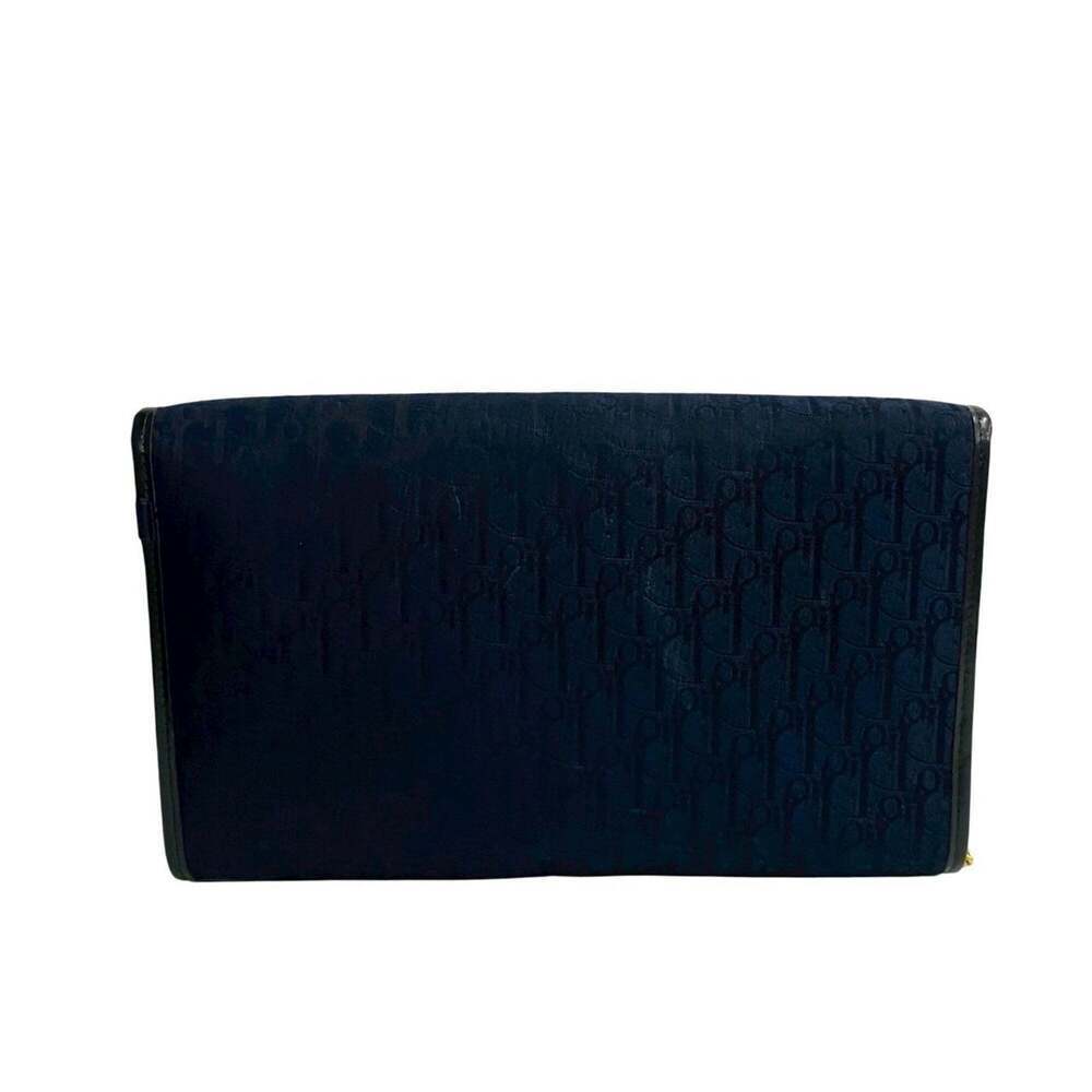 CHRISTIAN DIOR Blue Leather Trotter Shoulder Bag - Picture 4 of 9